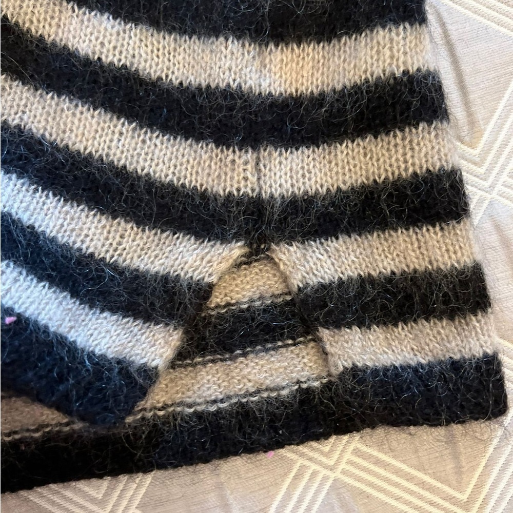 Day Birger et Mikkelsen Elegant Black and White Striped Women's Sweater|size XS - Picture 10 of 11